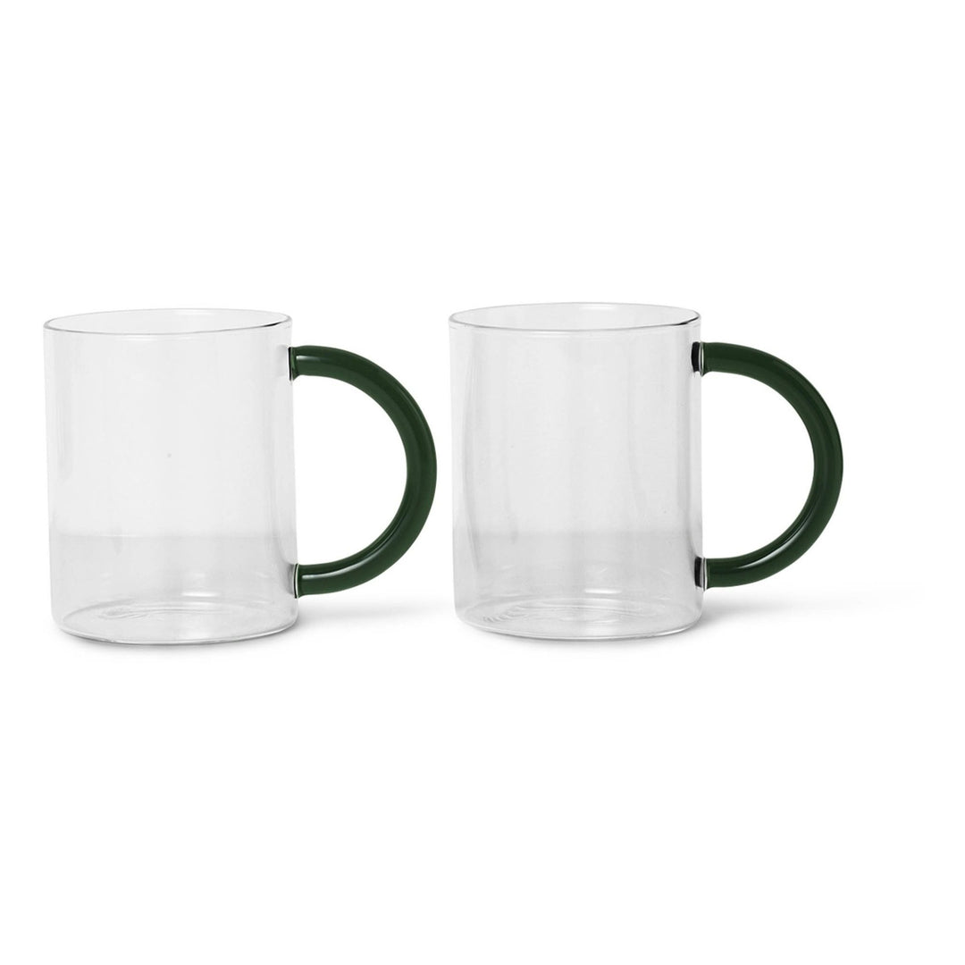 ferm LIVING Still Mug, Clear (Set of 2)