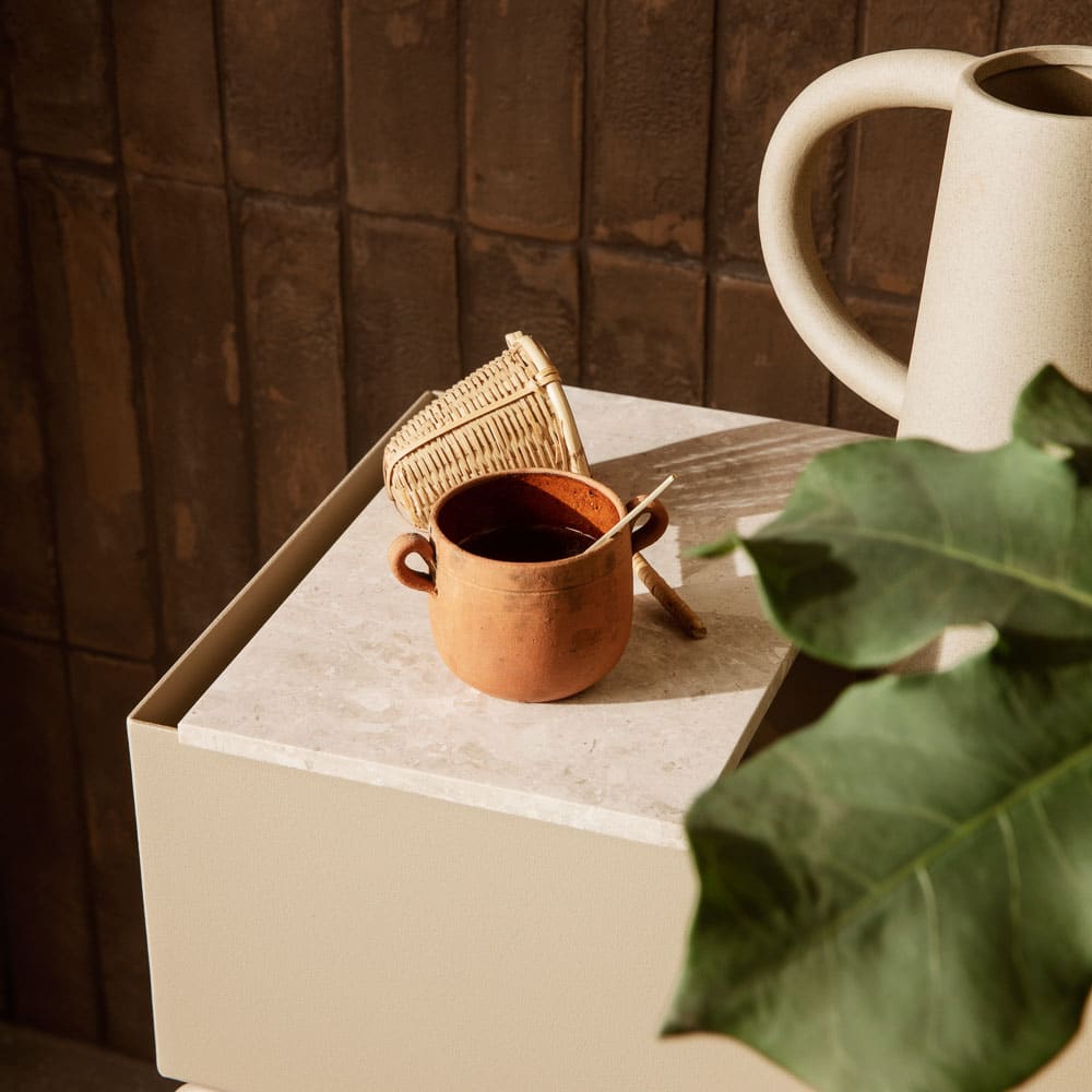 FERM LIVING Tray For Plant Box, Marble