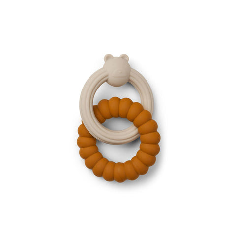 LIEWOOD Herbert Teether Mr Bear Mustard Sandy Mix