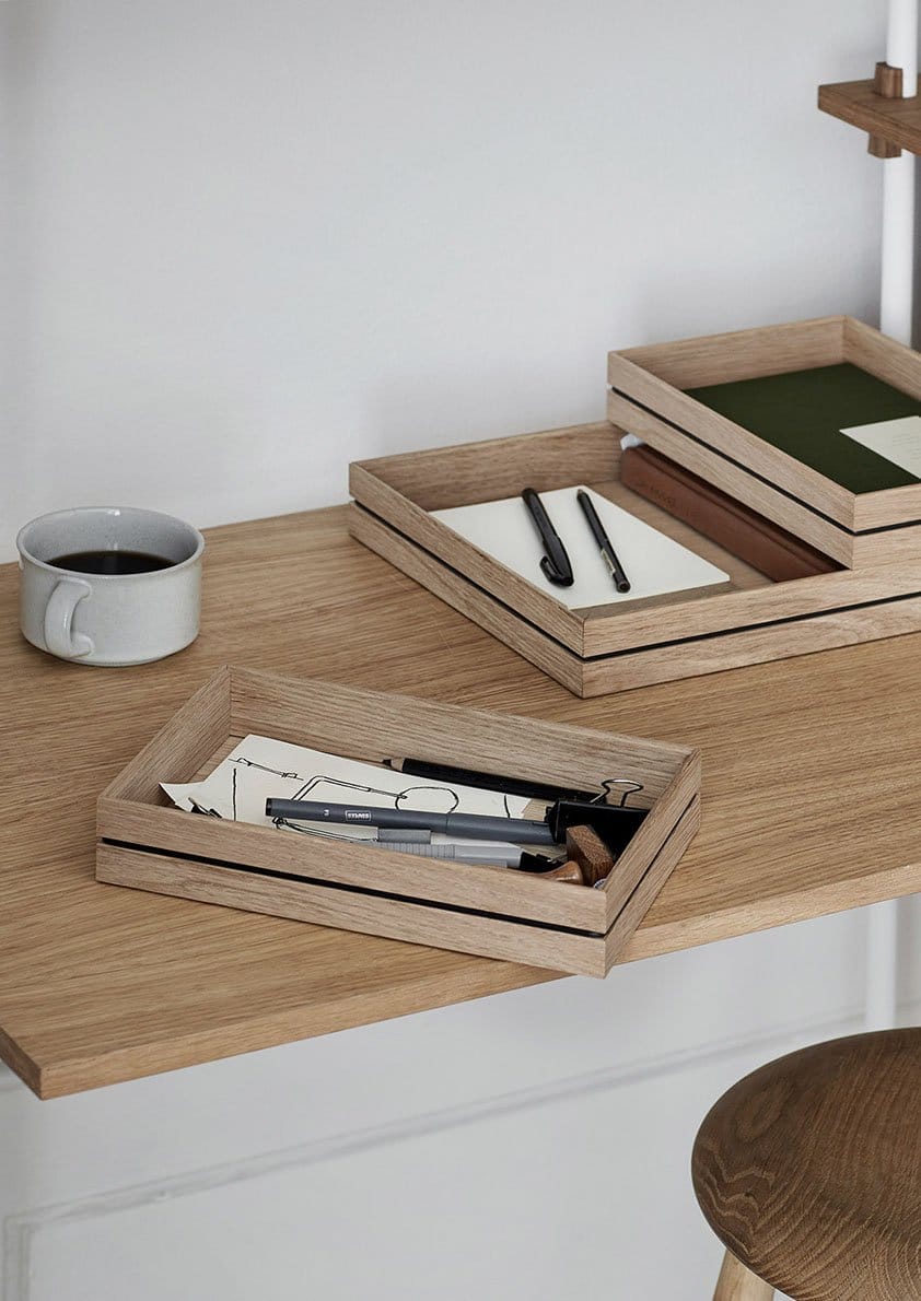 MOEBE Organise Storage Tray Oak – 2 Sizes