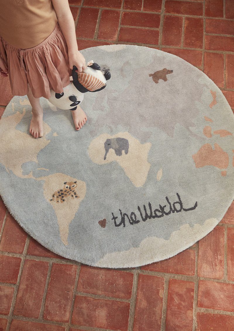 OYOY The World Tufted Rug 120cm