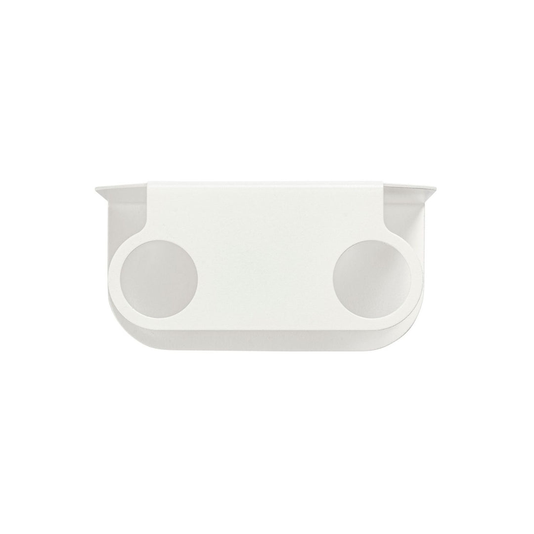 DESIGNSTUFF Dual Soap Dispenser Holder, White