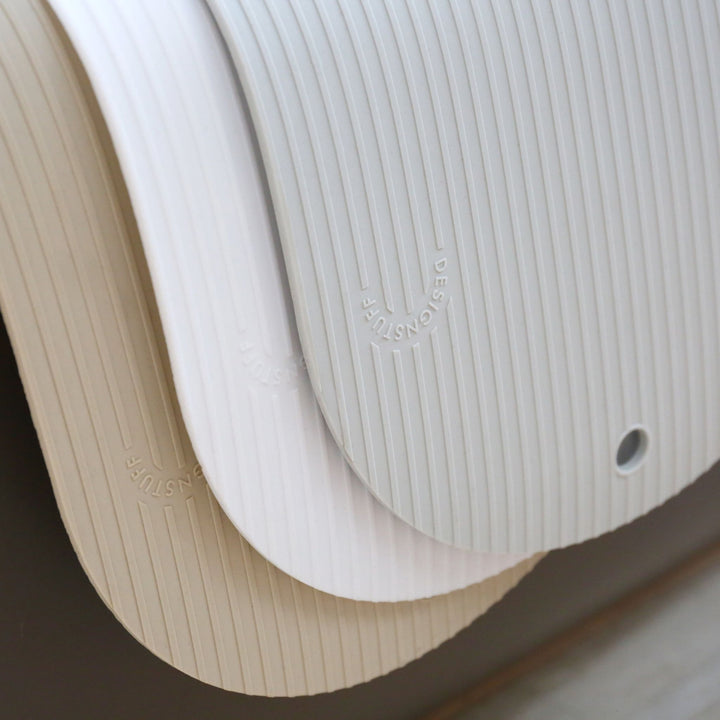 DESIGNSTUFF CURV Silicone Bath Mat, White