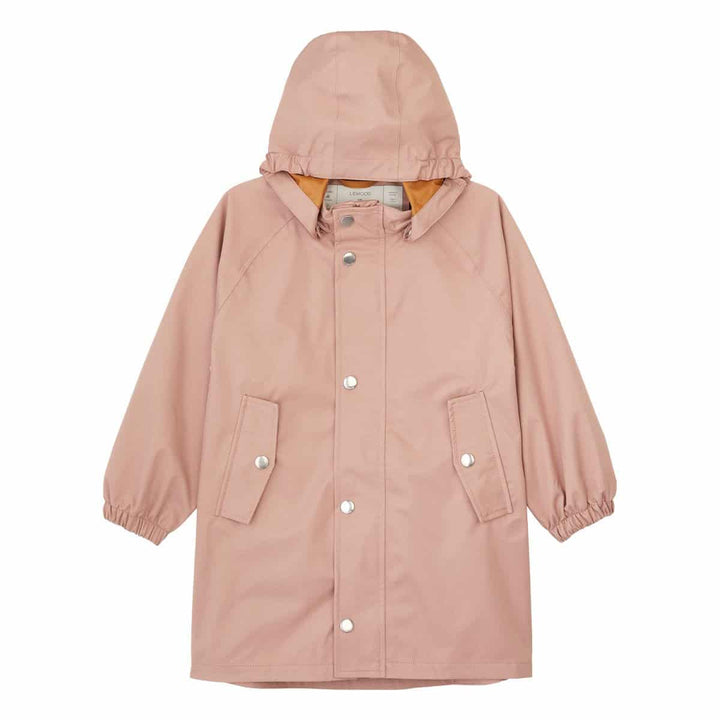 LIEWOOD Spencer Kids Long Raincoat, Dark Rose - 4 Years