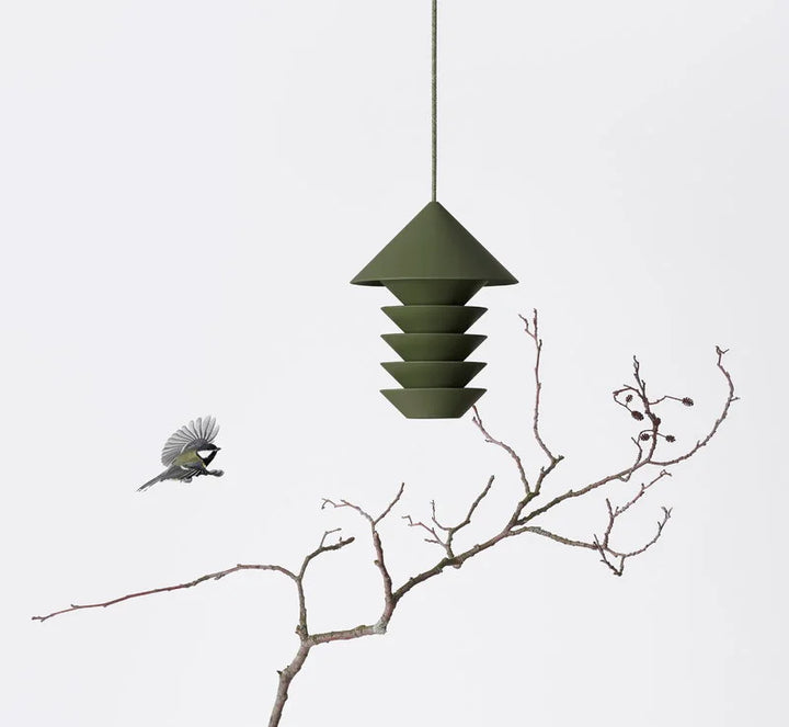 PIDAT Bird Silo/Bird Feeder, Camp Green