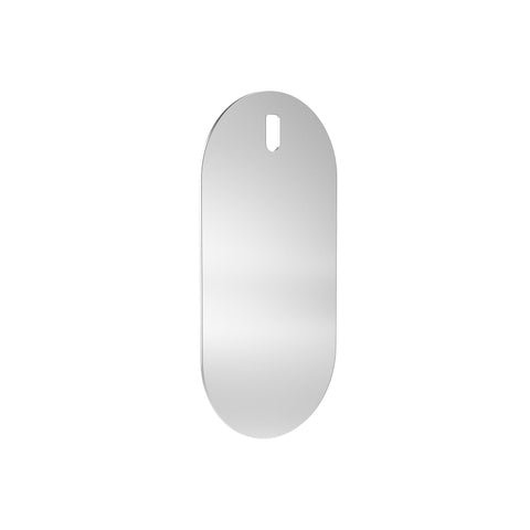 EKTA LIVING Mirror You, Oval H60cm x W30cm, Natural Oak