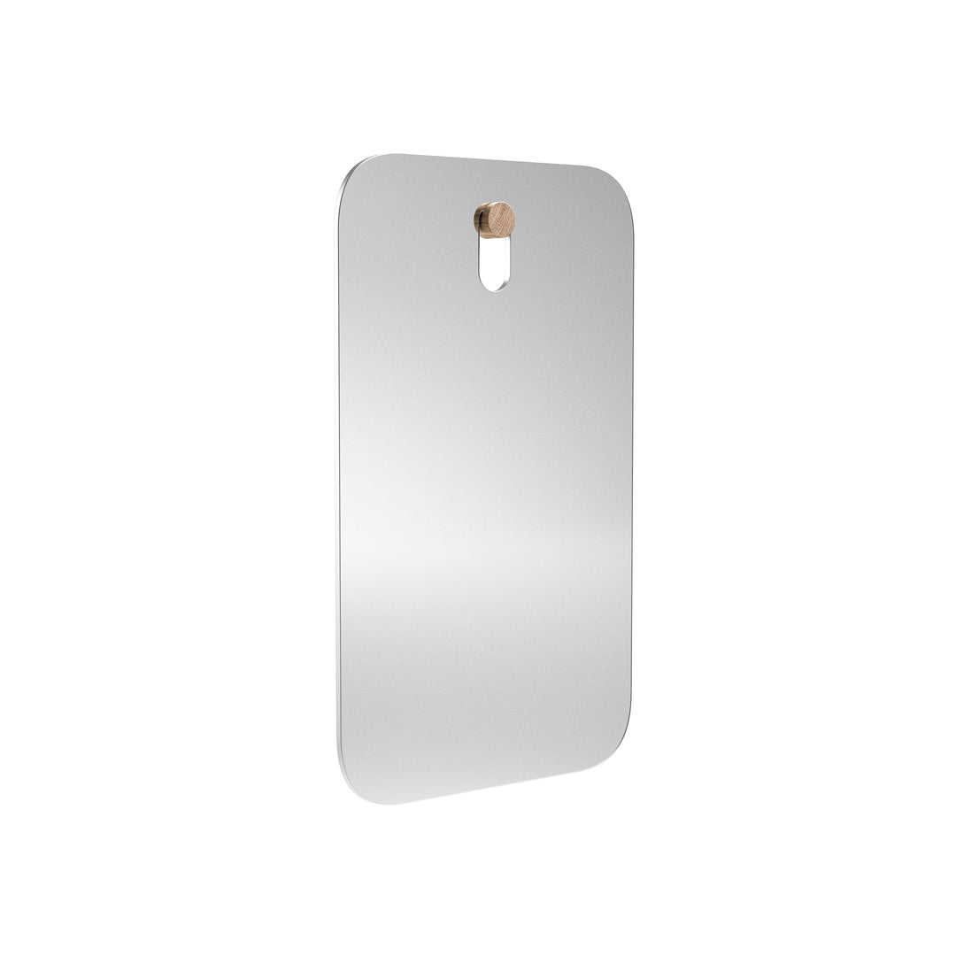 EKTA LIVING Mirror You, Rectangular H50 x W30cm, Natural Oak