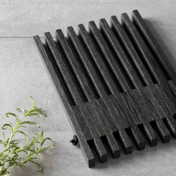 EKTA LIVING Table Frame Trivet, Black Oak