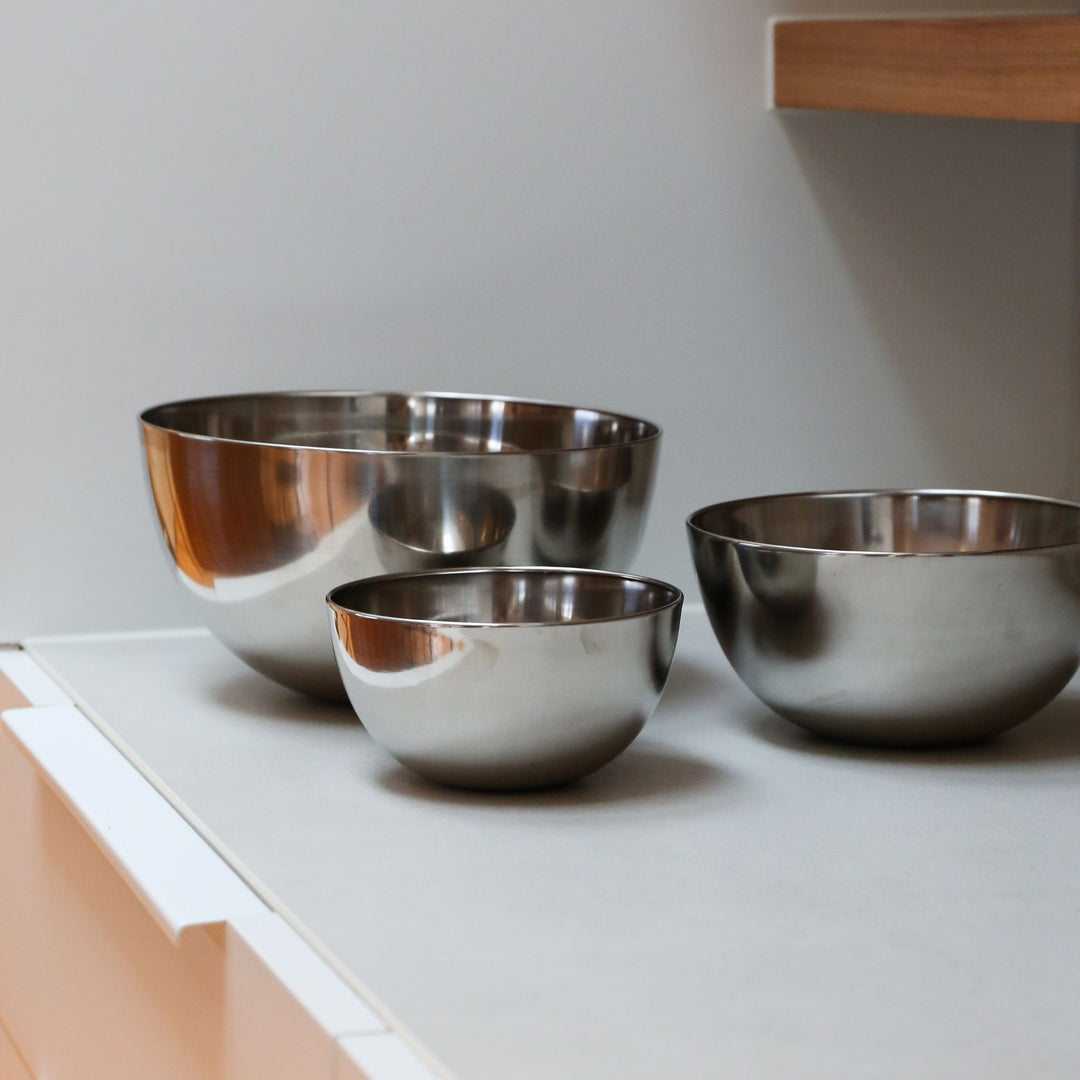 ENKEL STUDIO Stainless Steel Bowls (Set of 3)