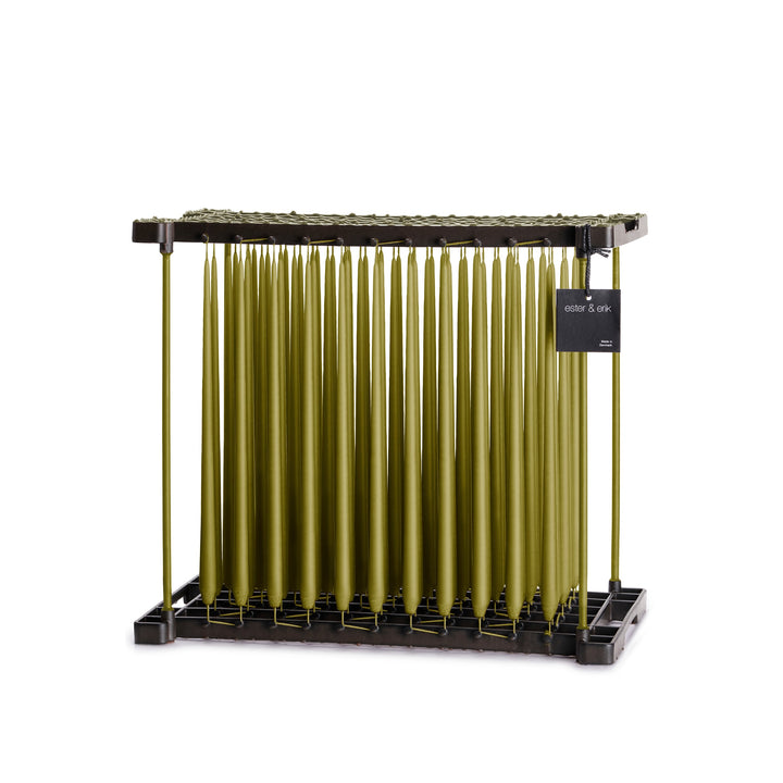 ESTER & ERIK Taper Candle, 32cm, Olive Glow