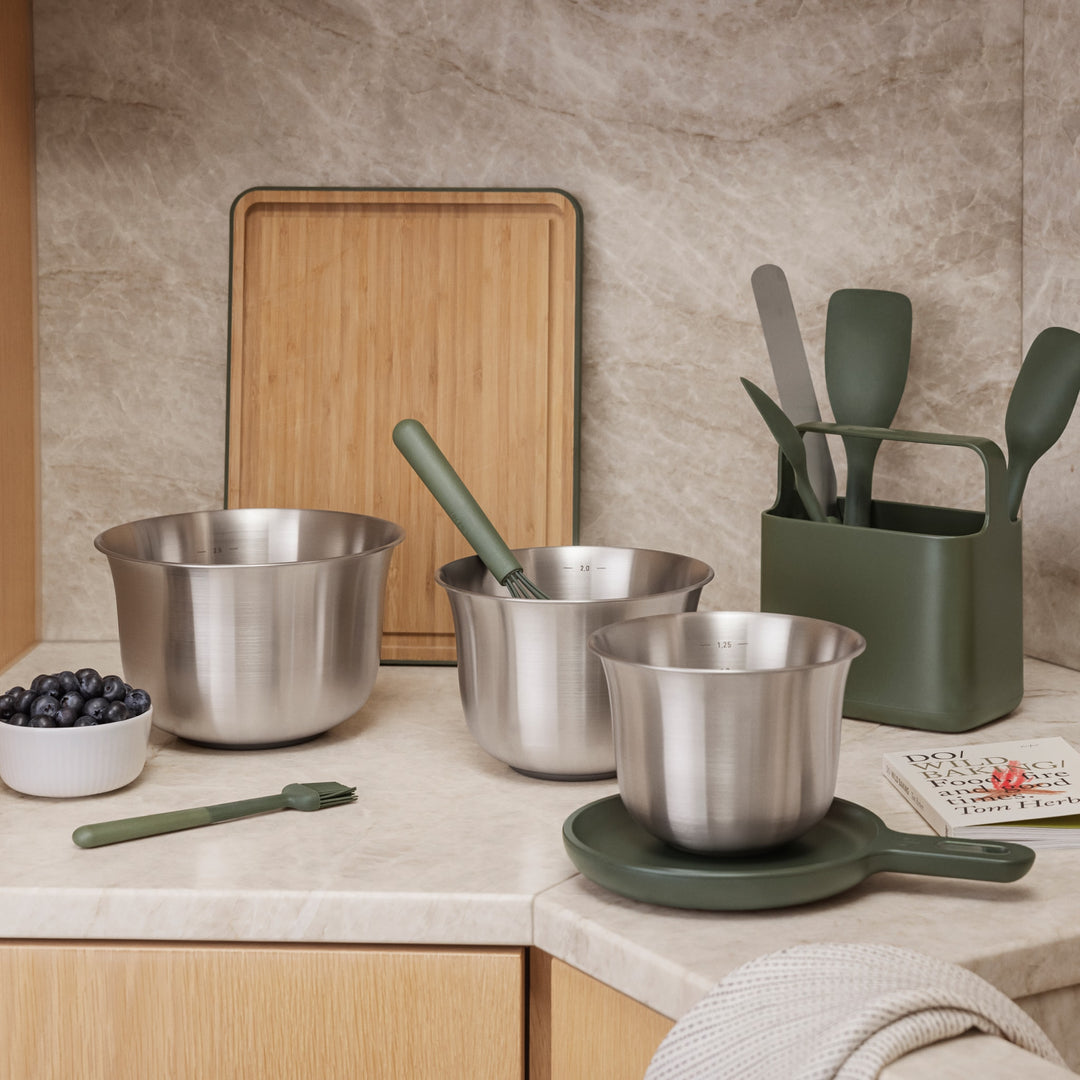EVA SOLO Green Tools Mixing Bowls, Stainless Steel (Set of 3)