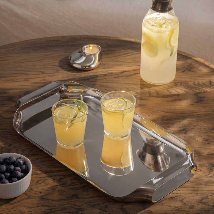 EVA SOLO Liquid Lounge Serving Tray, 43x25cm, Stainless Steel