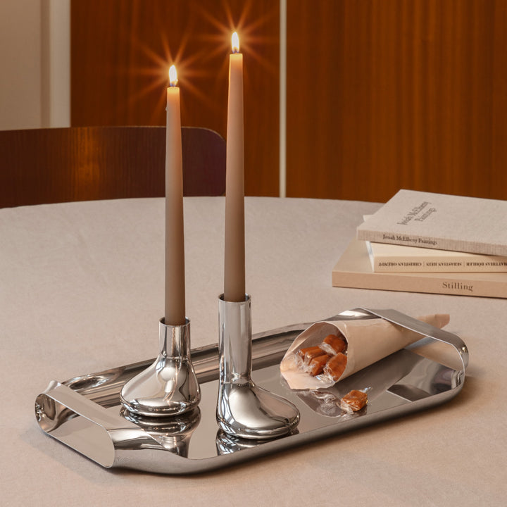 EVA SOLO Liquid Lounge Serving Tray, 43x25cm, Stainless Steel