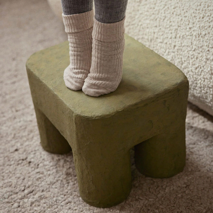 ferm LIVING Podo Stool, Khaki