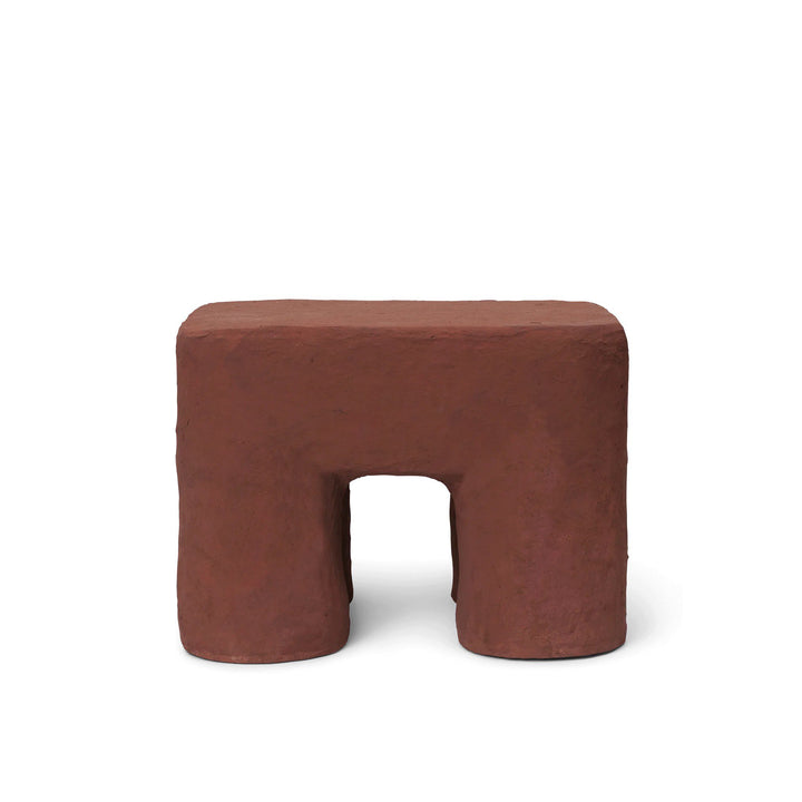 FERM LIVING Podo Stool, Red Brown