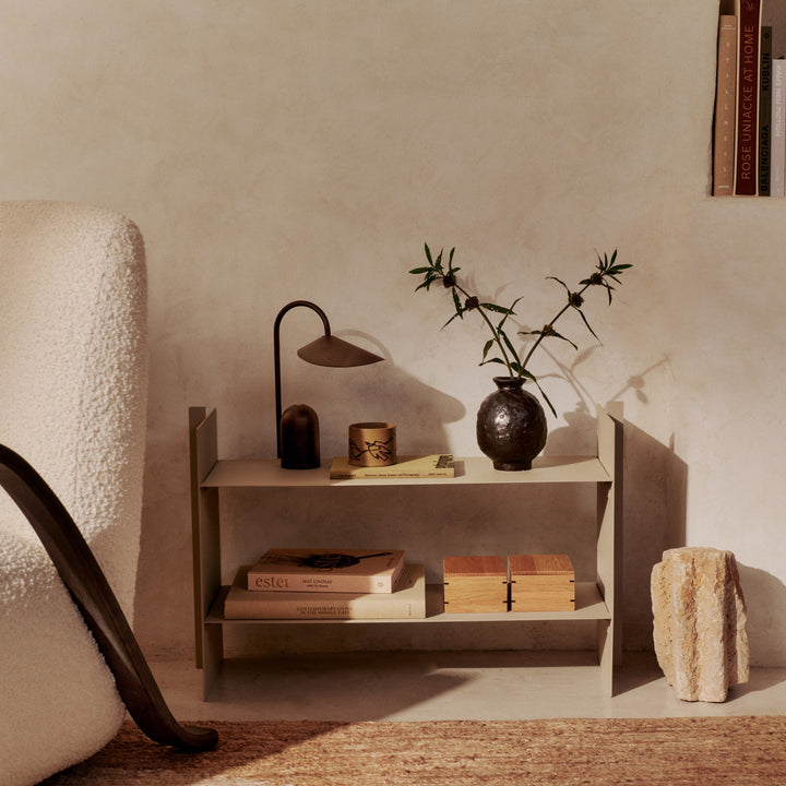 FERM LIVING Arum Portable Lamp, Dark Chocolate