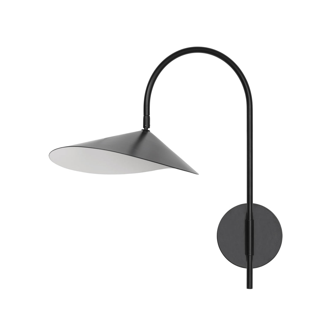 FERM LIVING Arum Swivel Wall Lamp, Hardwired, Black