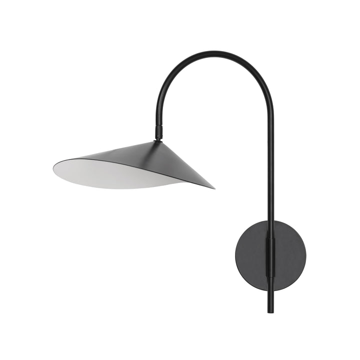 FERM LIVING Arum Swivel Wall Lamp, Hardwired, Black