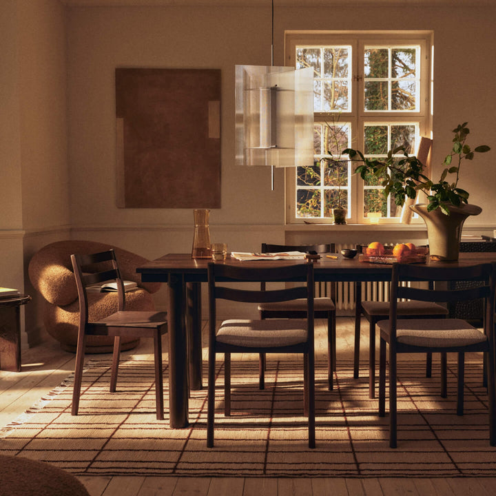 PRE-ORDER │ FERM LIVING Atura Dining Table, 200x90cm, Dark Chocolate/Dark Stained Oak