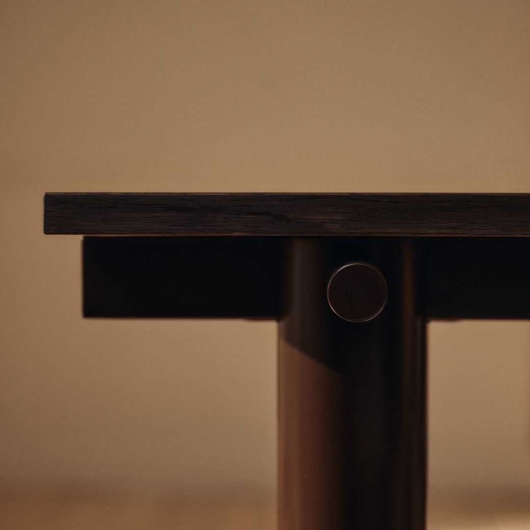 PRE-ORDER │ FERM LIVING Atura Dining Table, 200x90cm, Dark Chocolate/Dark Stained Oak