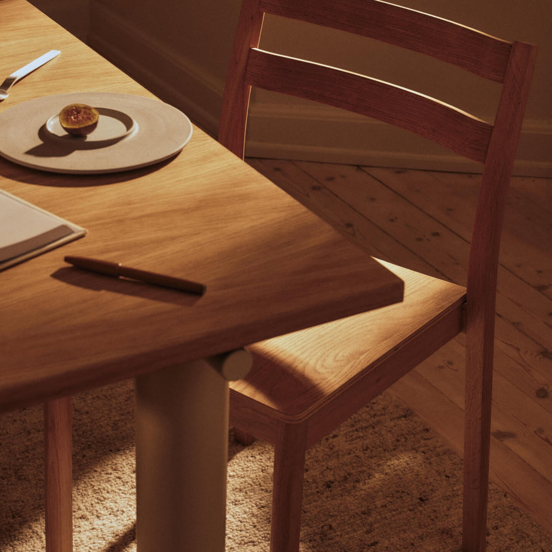 PRE-ORDER │ FERM LIVING Atura Dining Table, 200x90cm, Light Cashmere/Natural Oak Veneer