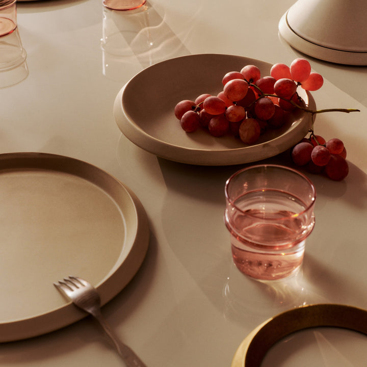 FERM LIVING Boya Low Glasses, Blush (Set of 2)