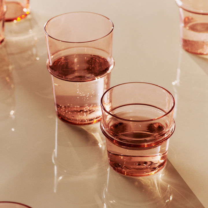 FERM LIVING Boya Tall Glasses, Blush (Set of 2)