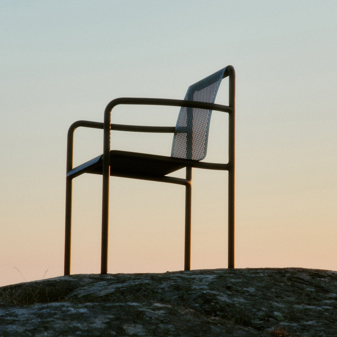 PRE-ORDER | FERM LIVING Dapple Chair w/ Arms, Dark Chocolate