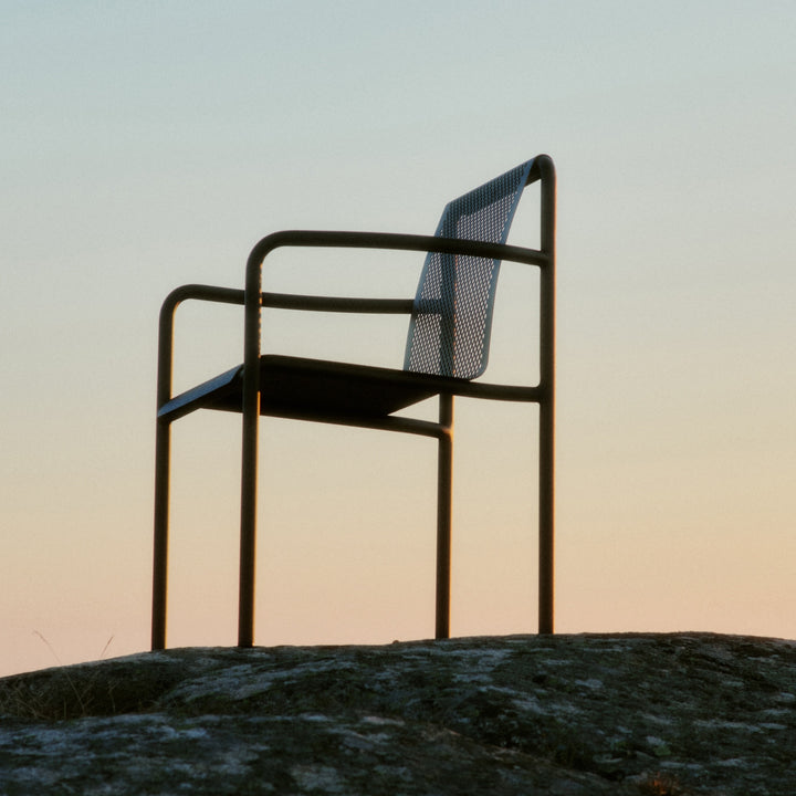 PRE-ORDER | FERM LIVING Dapple Chair w/ Arms, Dark Chocolate