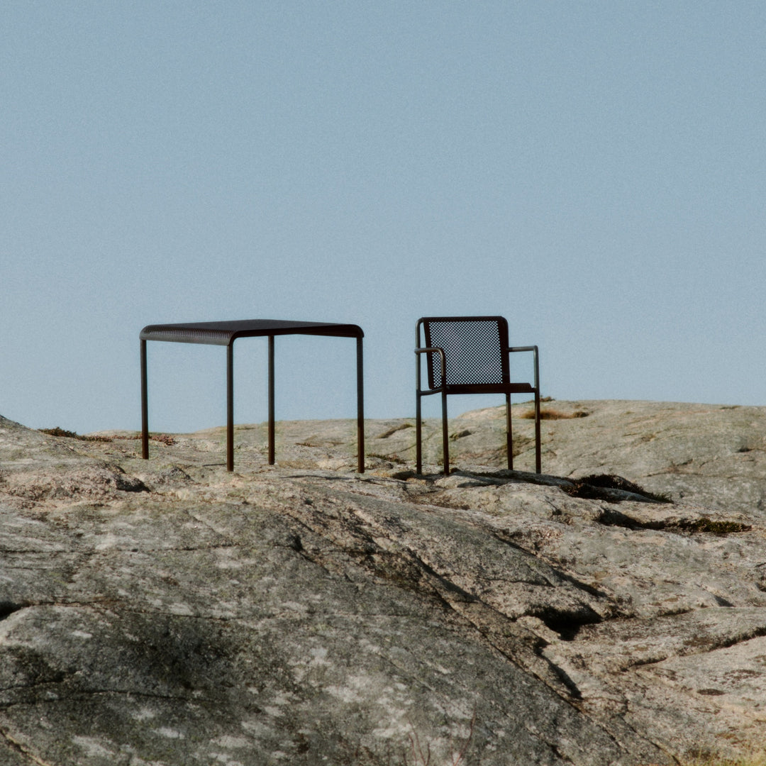 PRE-ORDER | FERM LIVING Dapple Chair w/ Arms, Dark Chocolate