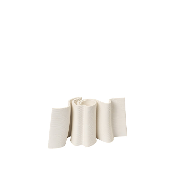 FERM LIVING Dedali Candle Holder, Off-White