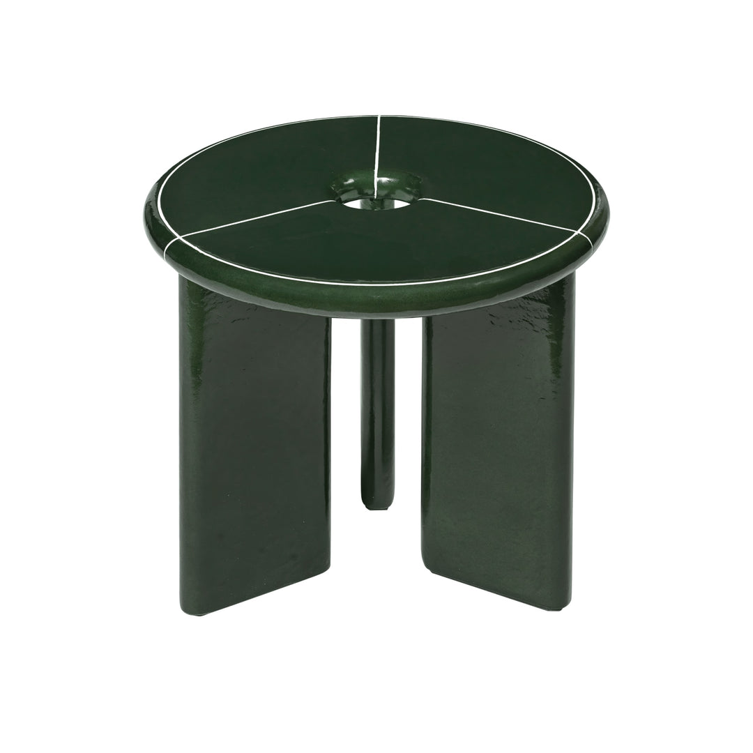 FERM LIVING Deya Side Table, (D)47cm, Dark Green
