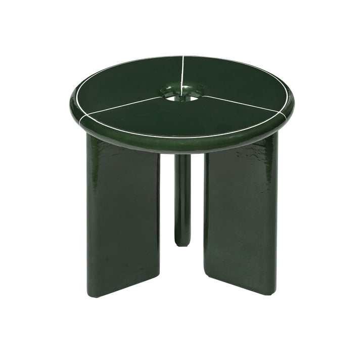 FERM LIVING Deya Side Table, (D)47cm, Dark Green