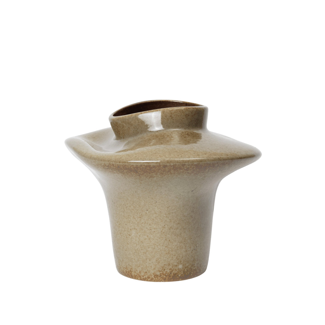 FERM LIVING Evio Vase, H22, Elm Green