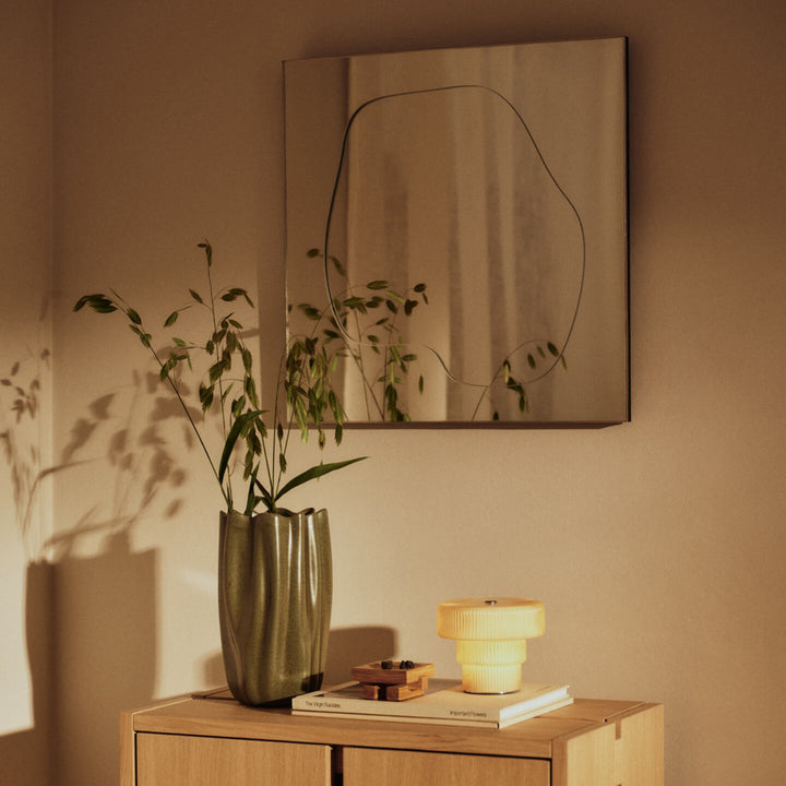 FERM LIVING Folia Mirror, H45, Silver