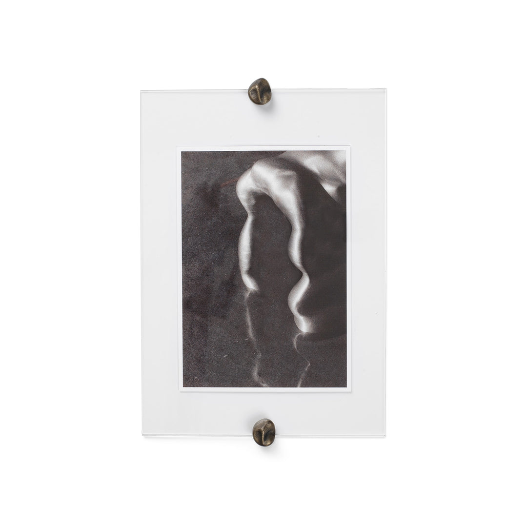 FERM LIVING Gravel Picture Frame, A4, Antique Brass