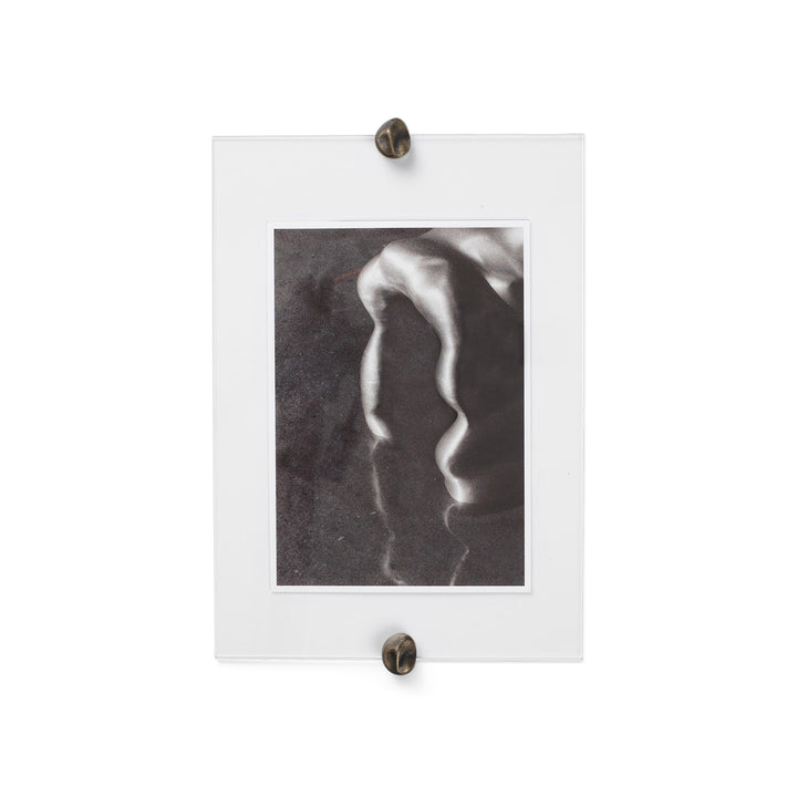 FERM LIVING Gravel Picture Frame, A4, Antique Brass