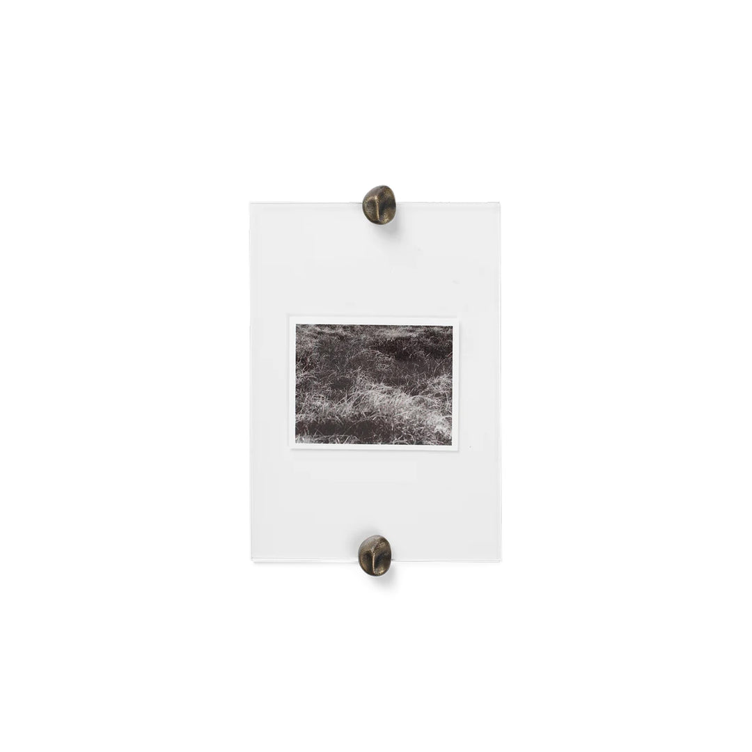 FERM LIVING Gravel Picture Frame, A5, Antique Brass