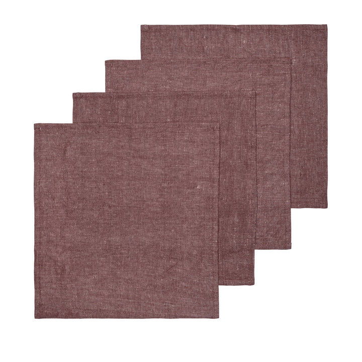 FERM LIVING Hale Napkins, Chestnut (Set of 4)