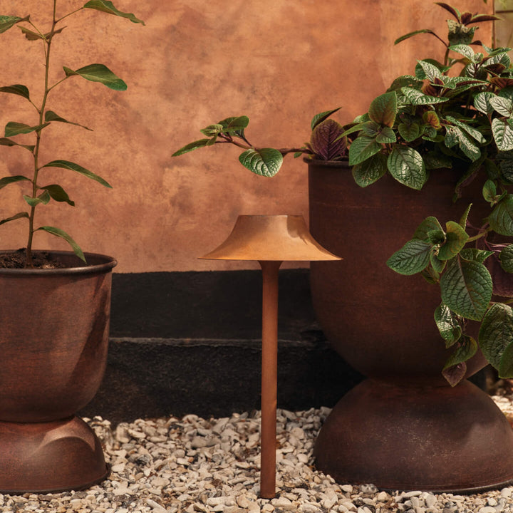 FERM LIVING Hourglass Flower Pot, H59cm Medium, Rust