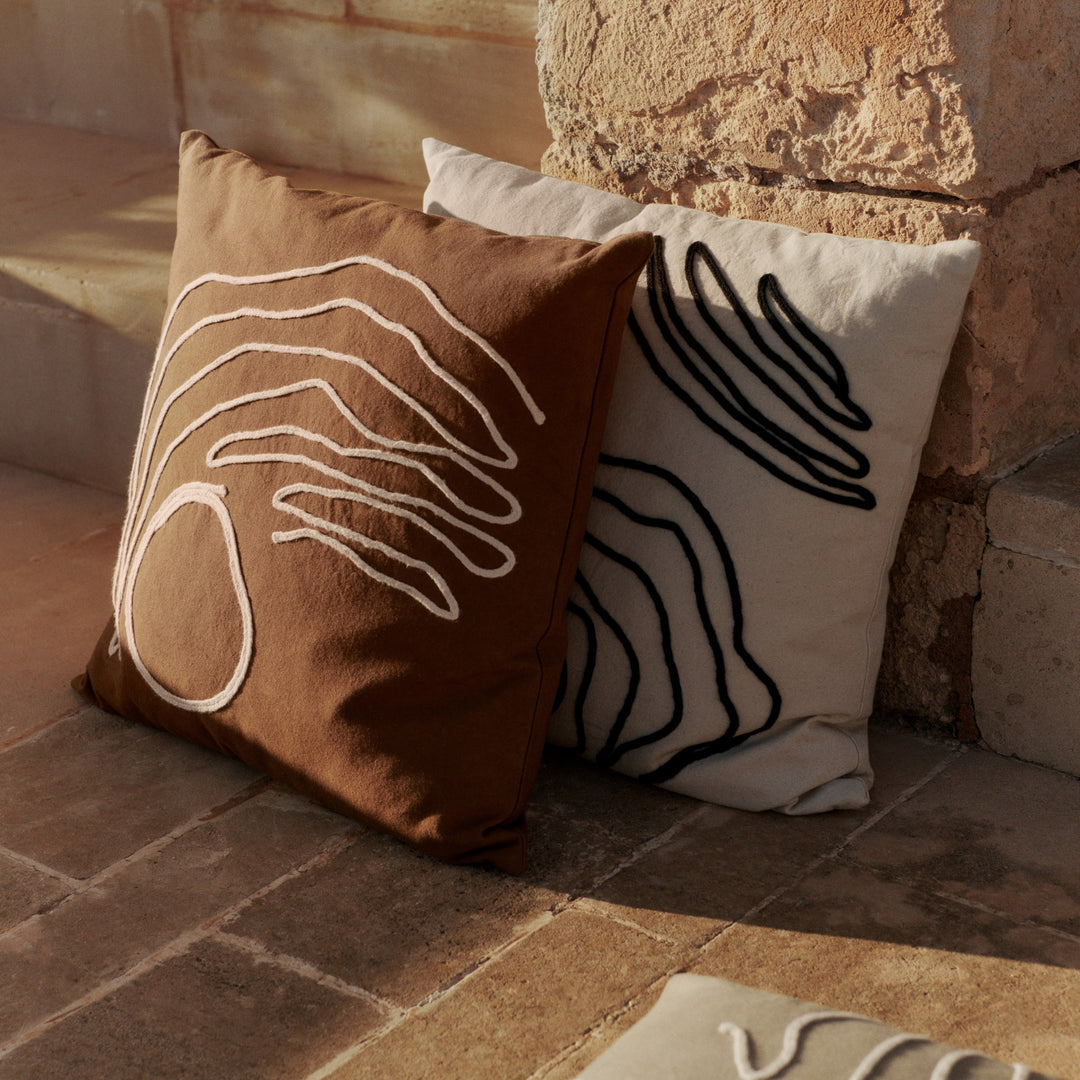 FERM LIVING Jot Cushion, Natural