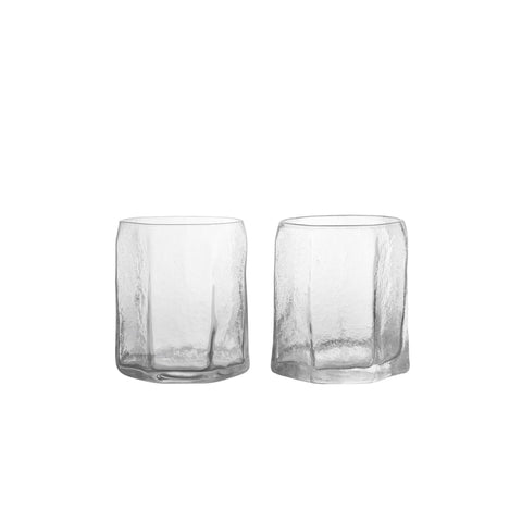 FERM LIVING Kiru Glasses, Clear (Set of 2)