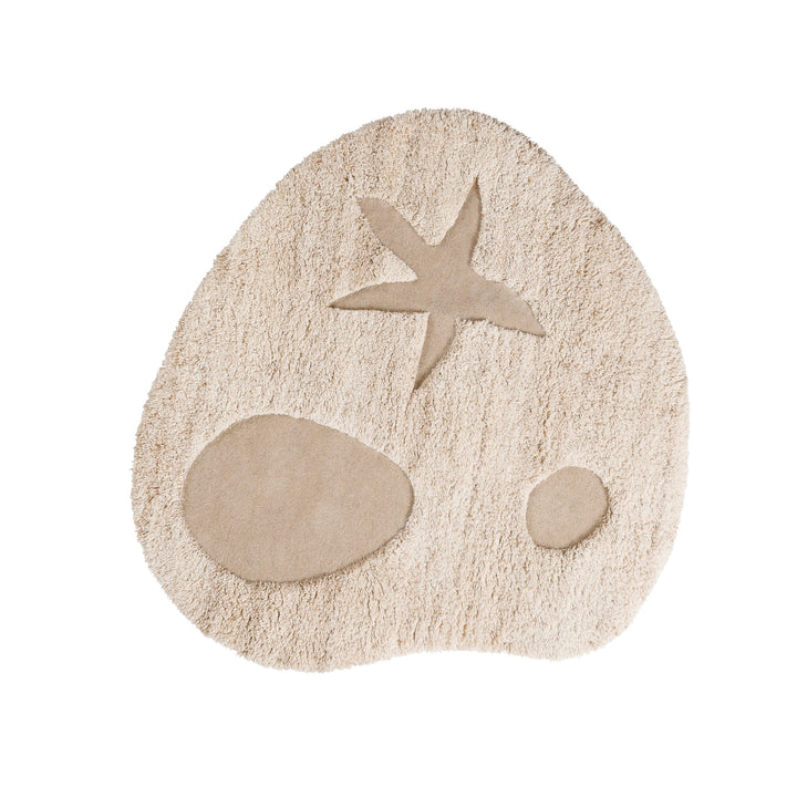 FERM LIVING Kove Tufted Rug, Off White, D 130 cm