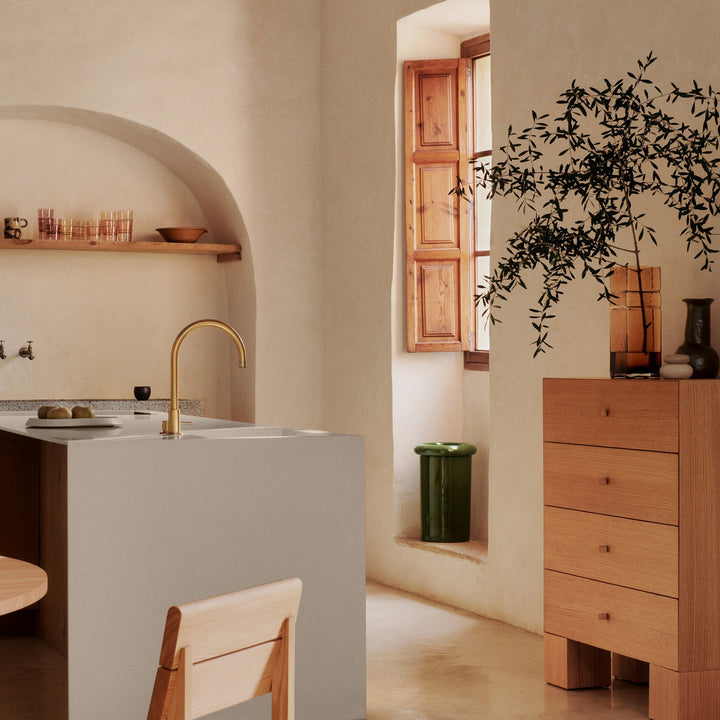PRE-ORDER │ FERM LIVING Kuben Drawers 1x4, Natural Oak Veneer