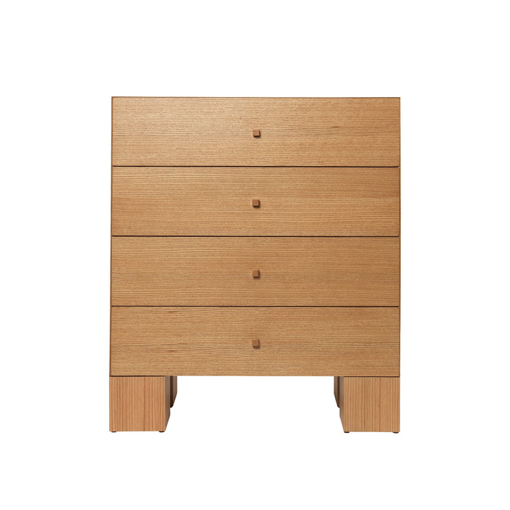 PRE-ORDER │ FERM LIVING Kuben Drawers 1x4, Natural Oak Veneer