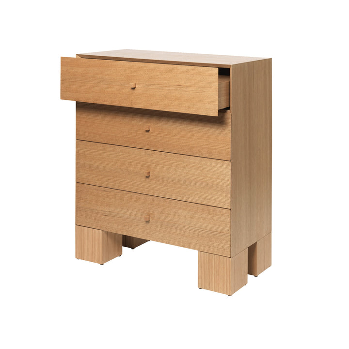 PRE-ORDER │ FERM LIVING Kuben Drawers 1x4, Natural Oak Veneer