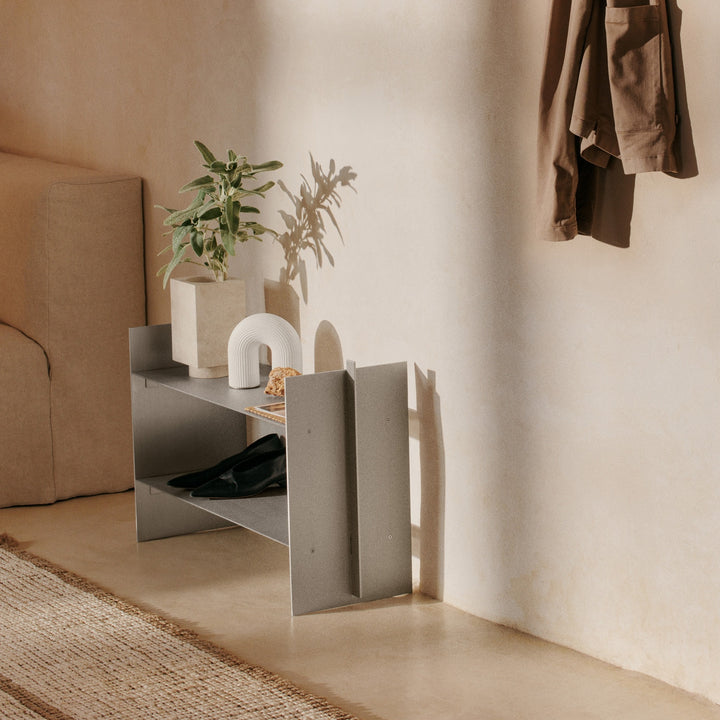 FERM LIVING Lager Low Rack, Aluminium