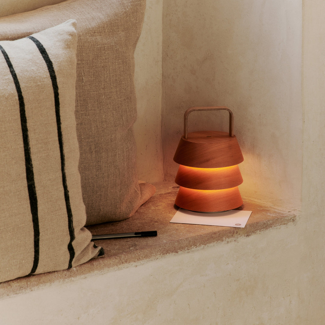 FERM LIVING Luver Portable Lamp, Natural