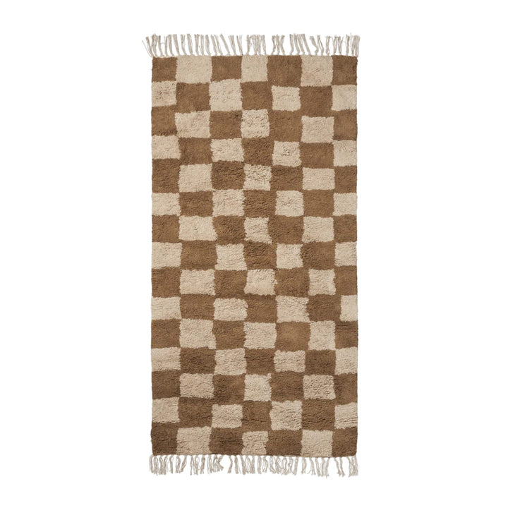 FERM LIVING Mara Washable Rug, Tan/Warm Sand, 150x90cm