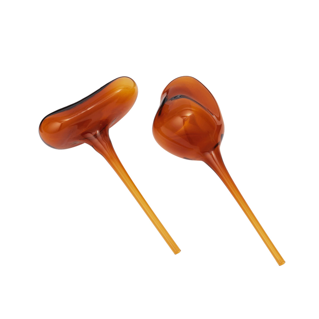 FERM LIVING Mercury Water Globes, Amber (Set of 2)